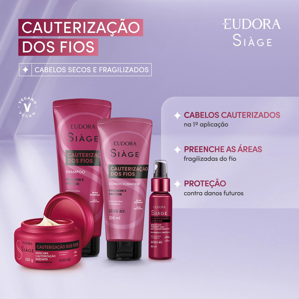 Eudora Siàge Condicionador Cauterização dos Fios 200ml