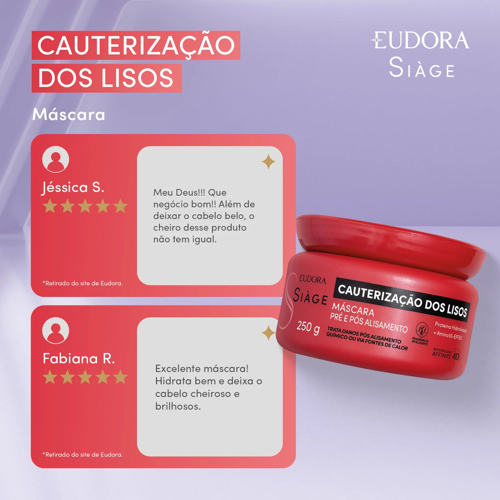 Eudora Siage Mascara Cauterização dos Lisos 250g