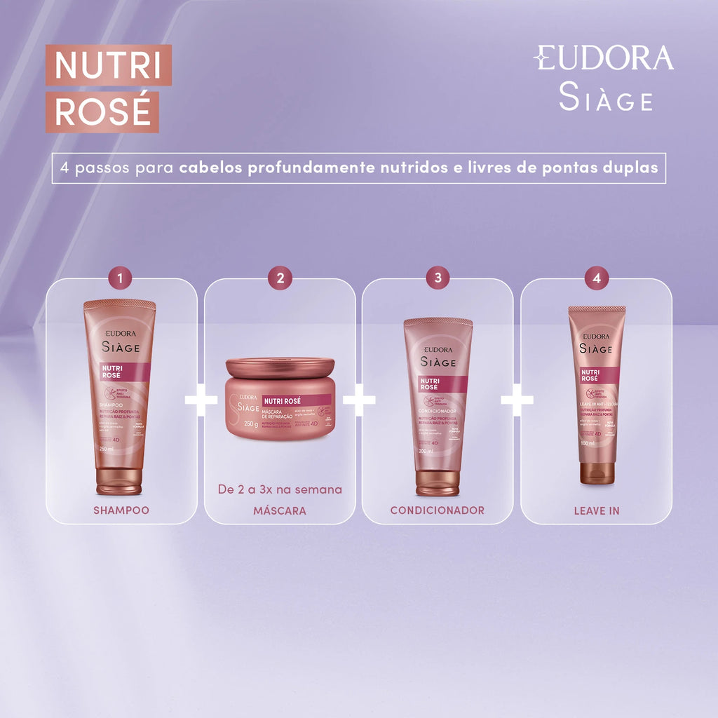 Eudora Siàge Mascara Capilar Nutri Rosé 250G