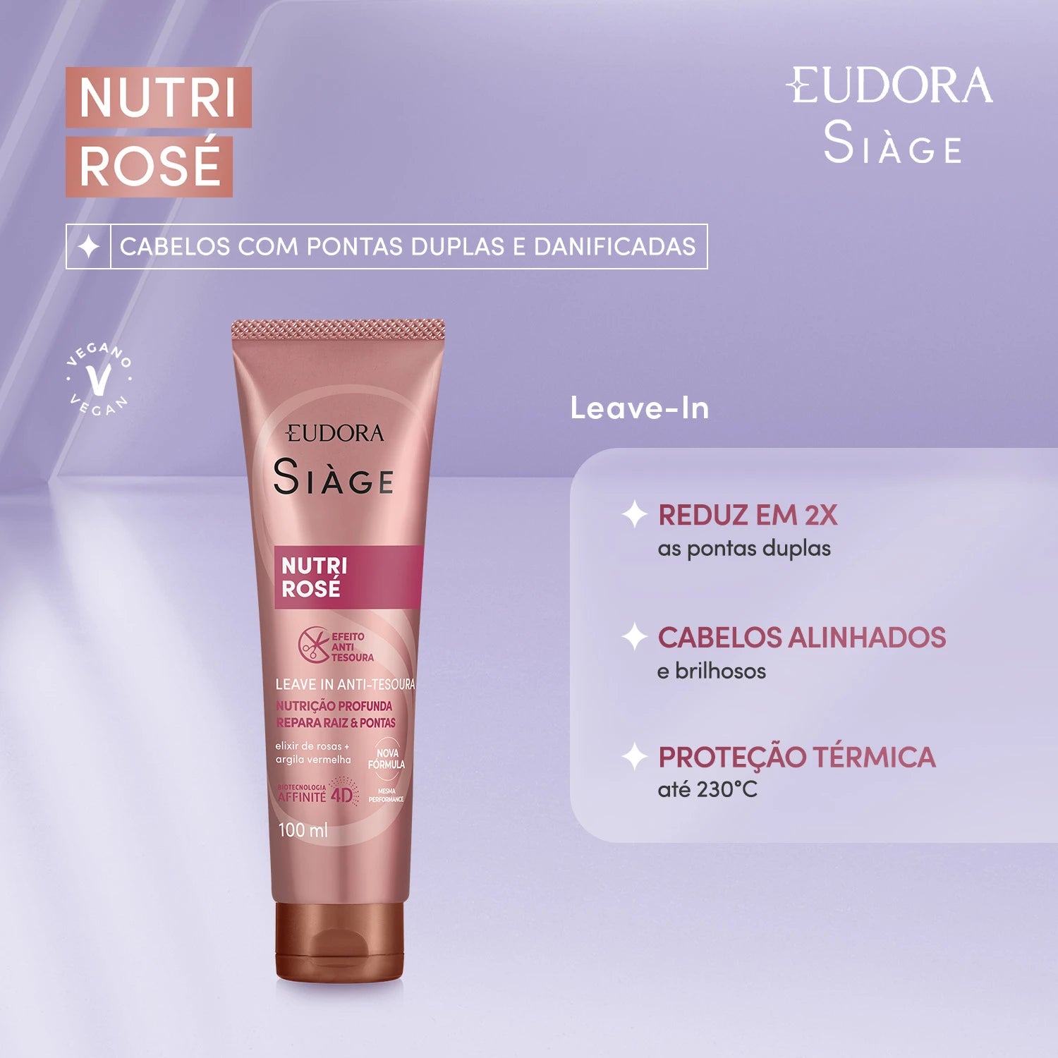 Eudora Siàge Leave-in Nutri Rosé 100ml