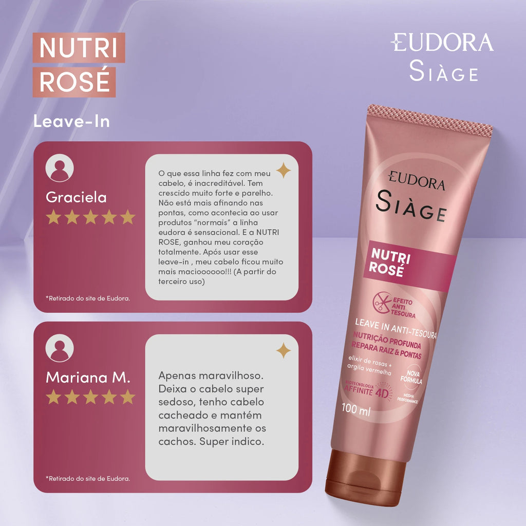 Eudora Siàge Leave-in Nutri Rosé 100ml