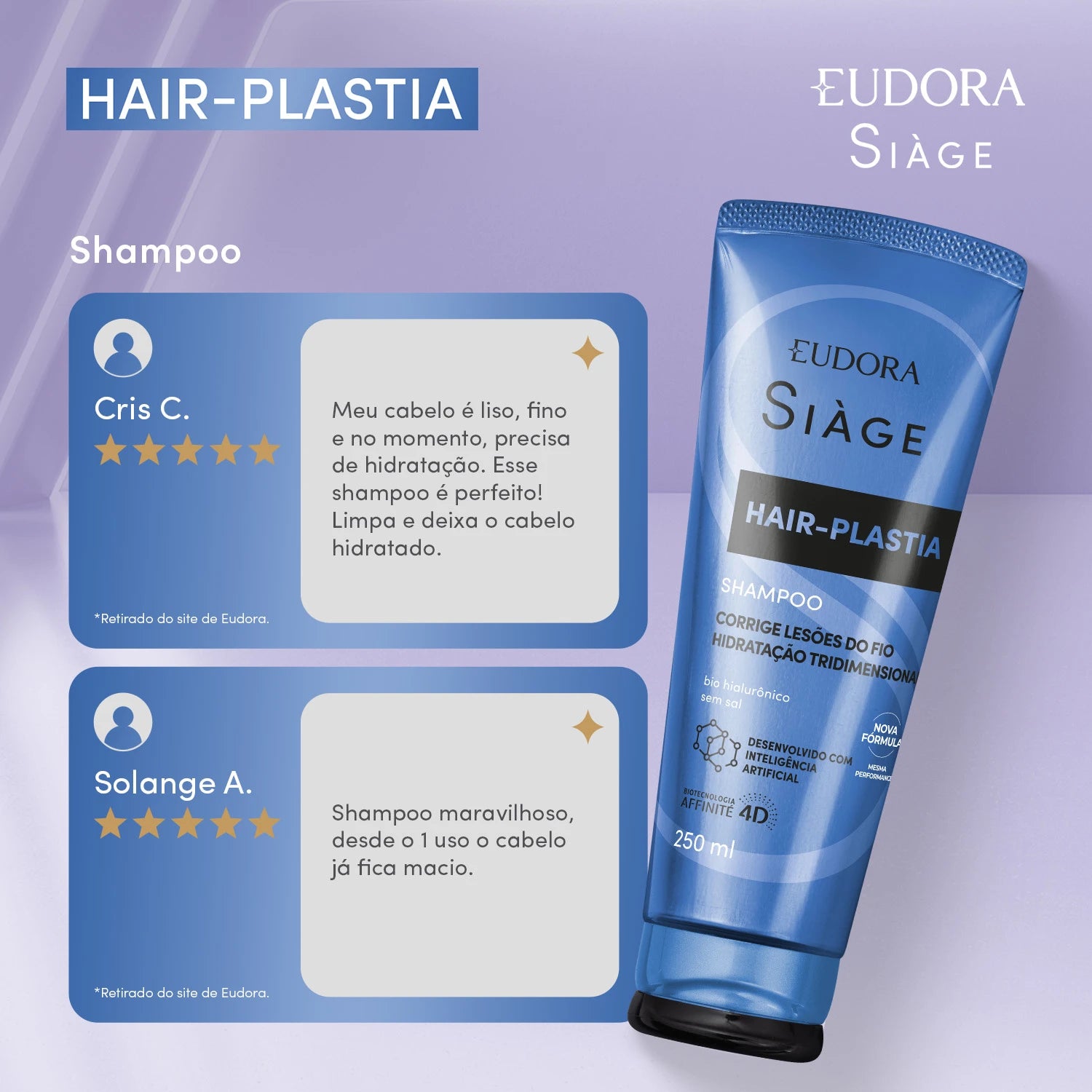 Eudora Siàge Shampoo Hair Plastia 250ml