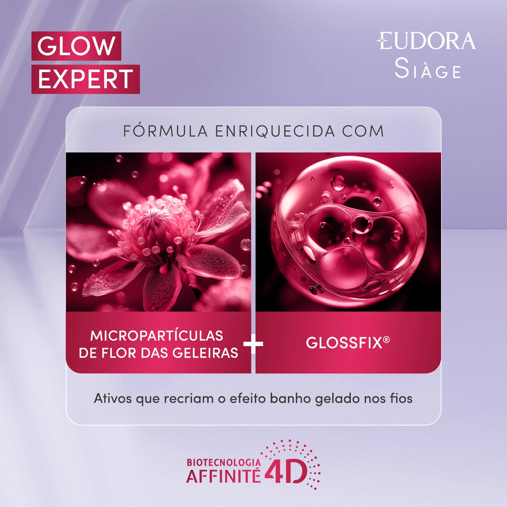 Eudora Siàge Máscara Ultra Brilho Glow Expert 250g