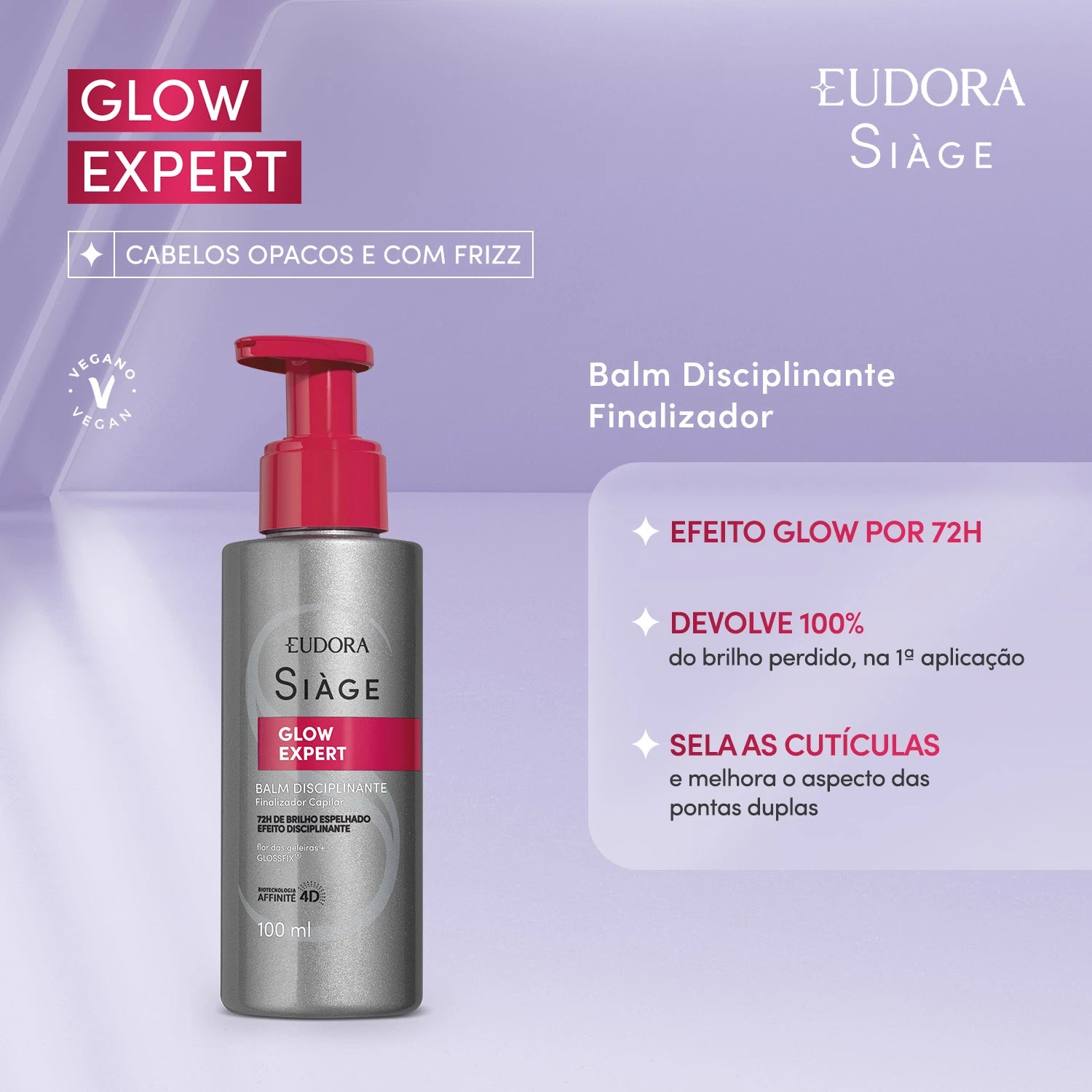 Eudora Siàge Leave-in Balm Disciplinante Glow Expert 100ml