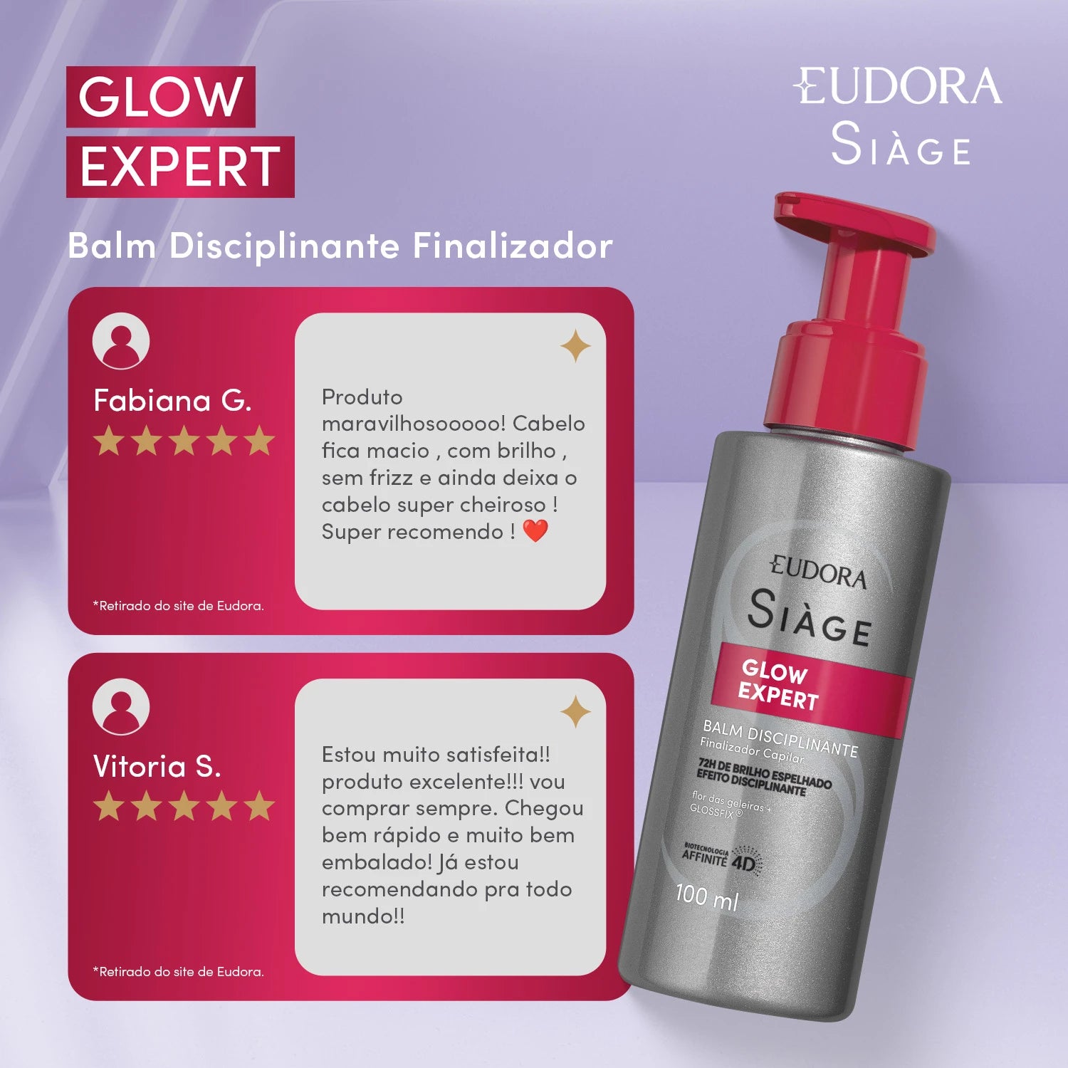 Eudora Siàge Leave-in Balm Disciplinante Glow Expert 100ml