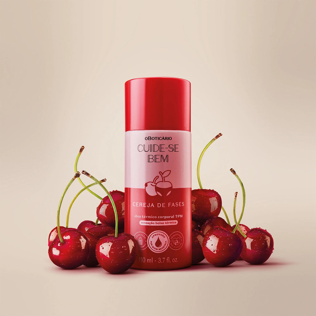 O Boticário Óleo Térmico Corporal Cuide-se Bem Cereja De Fases 110ml Floriental Frutal