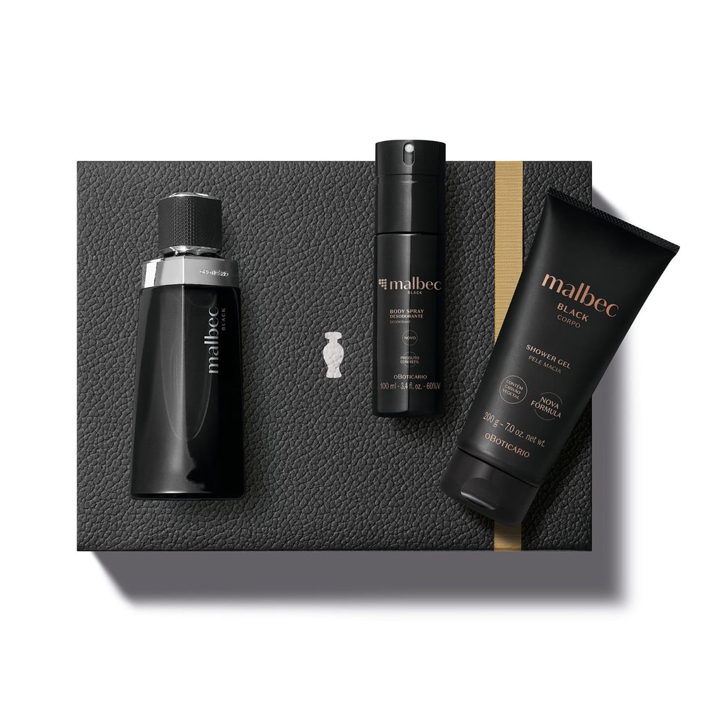 O Boticário Kit Presente Malbec Black (3 Itens)