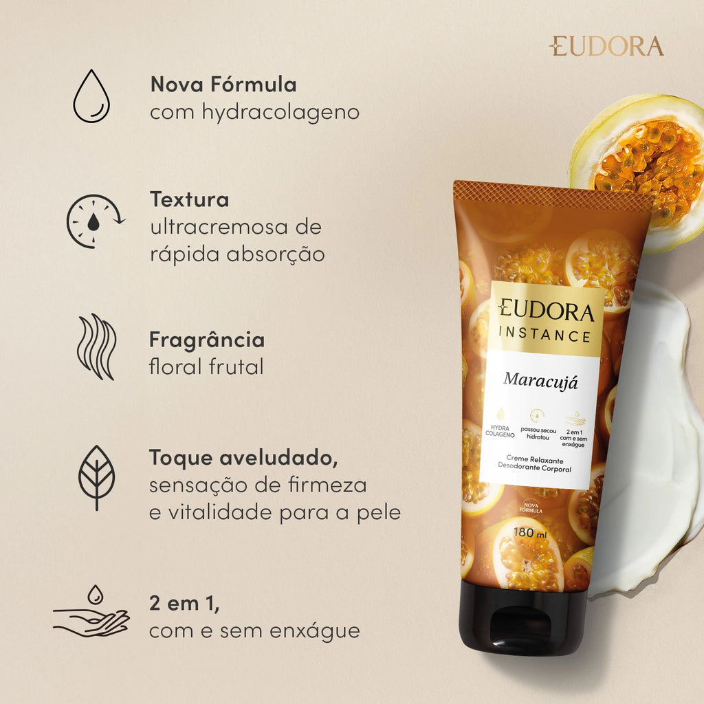 Eudora Instance Passion Fruit Relaxing Body Cream 150ml