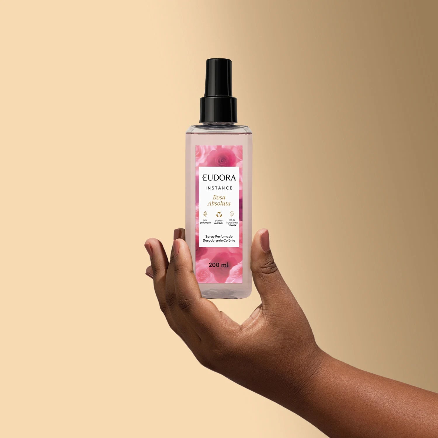 Eudora Spray Perfumado Colônia Instance Rosa Absoluta 200ml