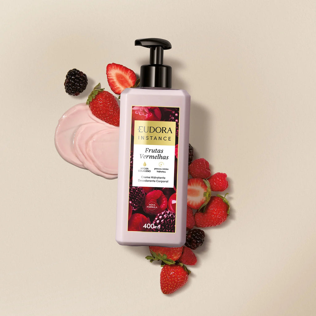 EUDORA INSTANCE RED BERRIES BODY LOTION 400ML