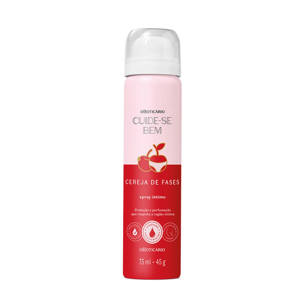 O Boticário Spray Íntimo Desodorante Cuide-Se Bem Cereja De Fases 75Ml