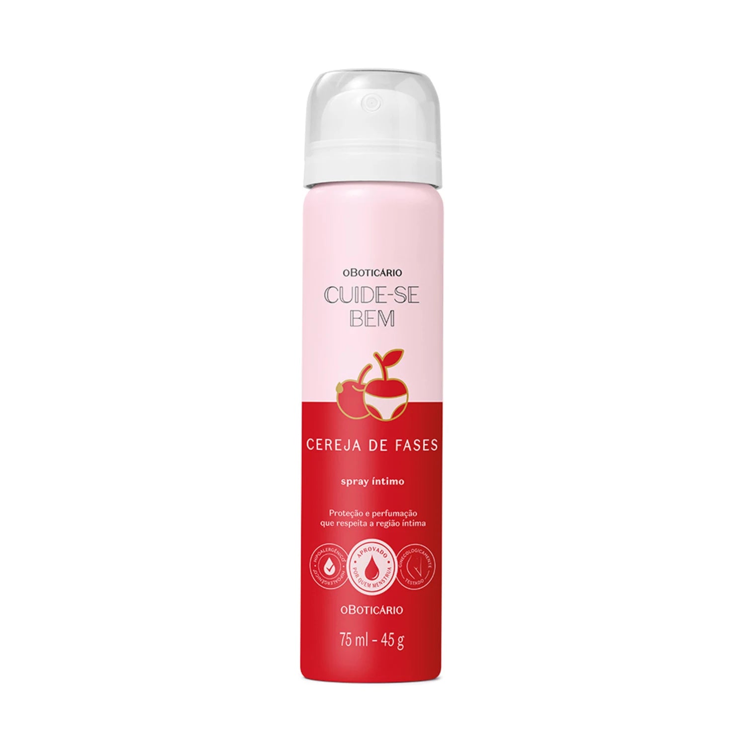 O Boticário Spray Íntimo Desodorante Cuide-Se Bem Cereja De Fases 75Ml