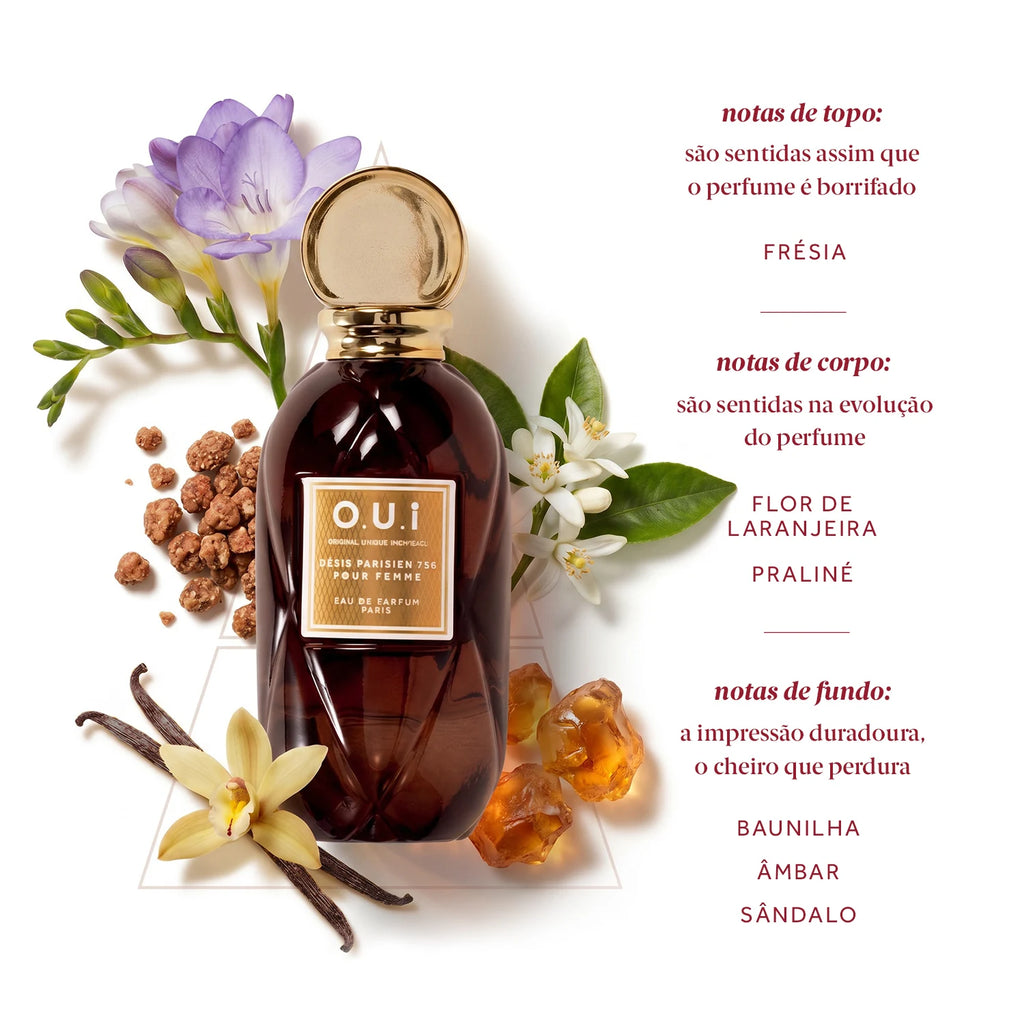 O.U.I Désir Parisien 750 Eau De Parfum Feminino 75Ml