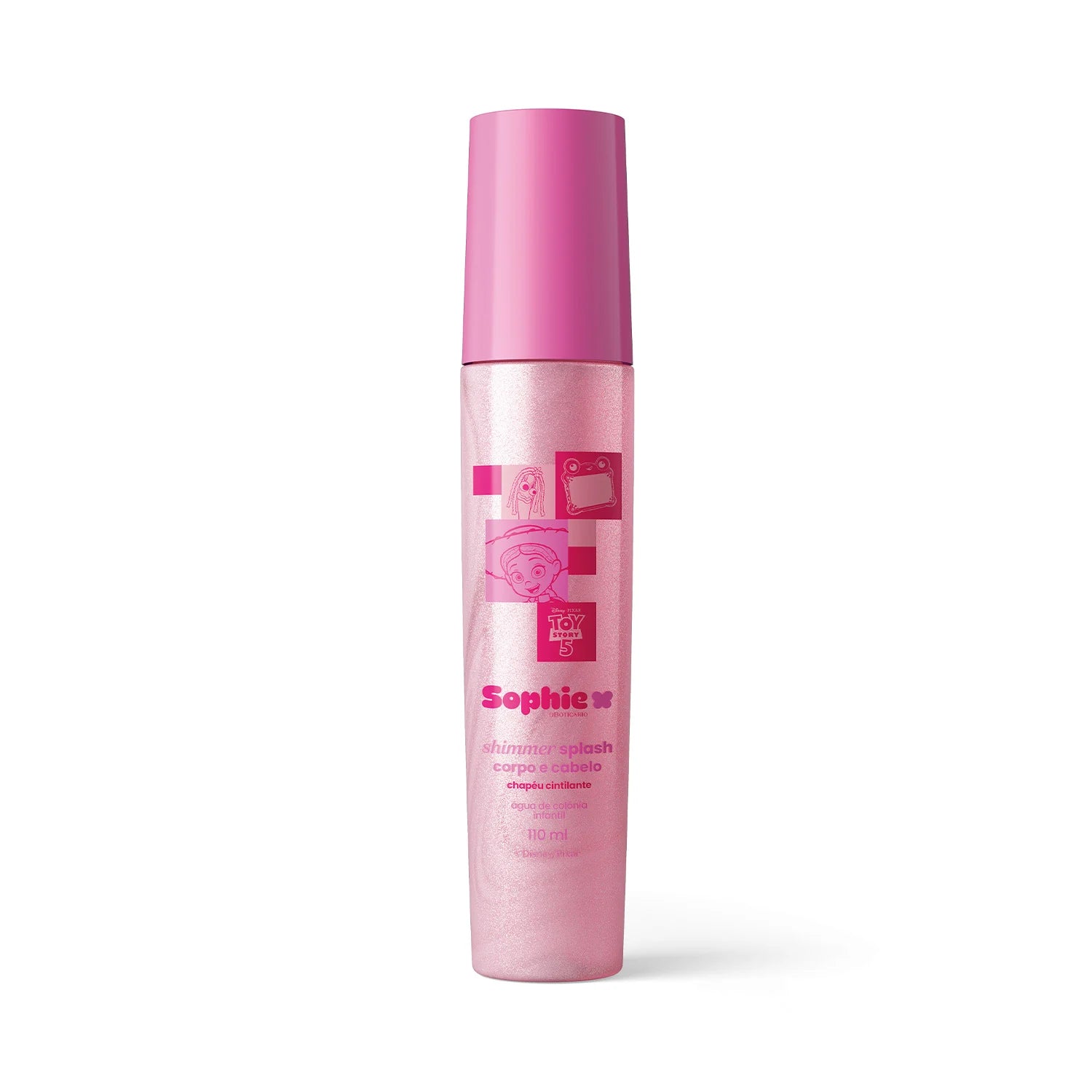 Boticario - Shimmer Splash Corpo E Cabelo Sophie Toy Story 5 Chapéu Cintilante 110Ml