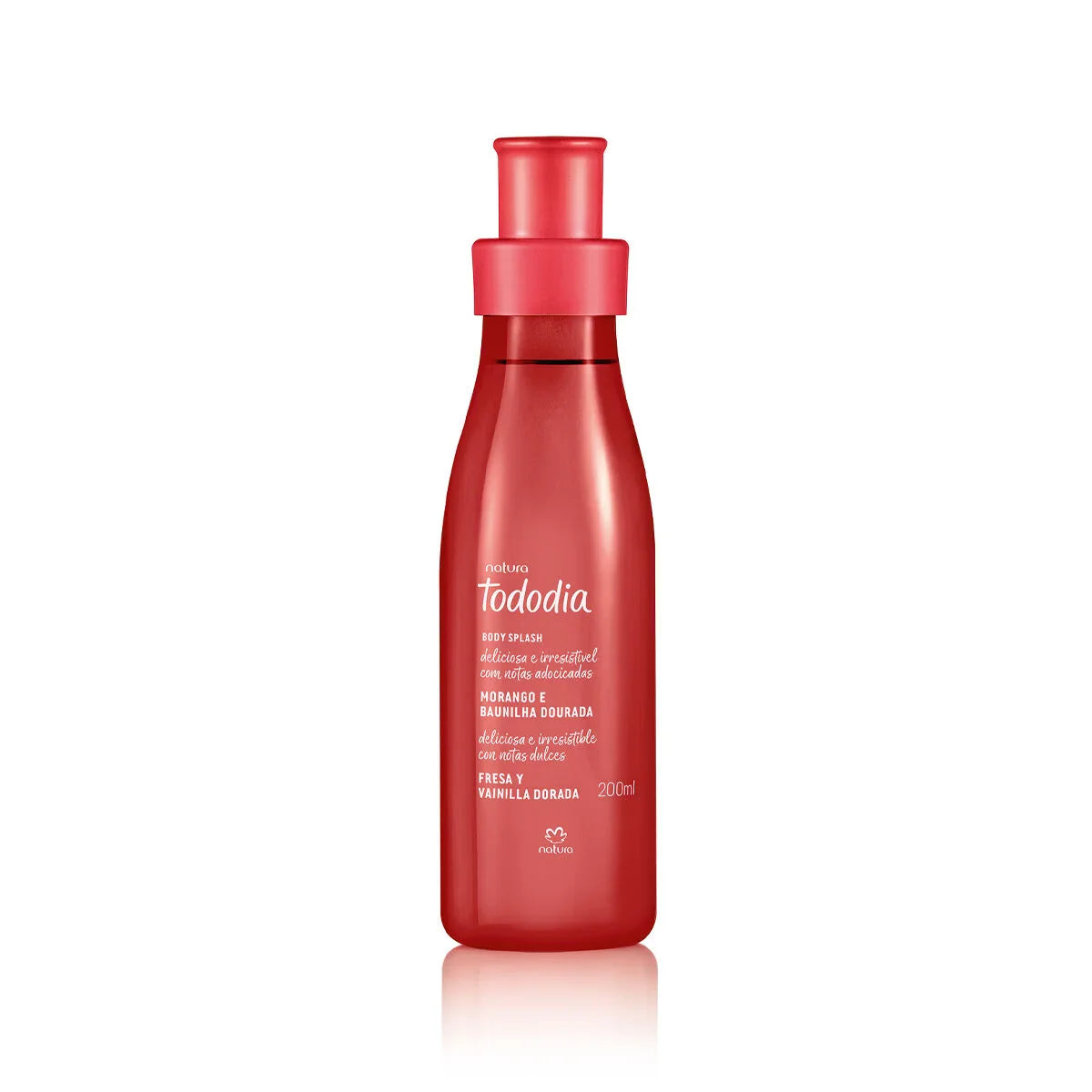Body Splash Tododia Morango e Baunilha Dourada 200 ml - feminino