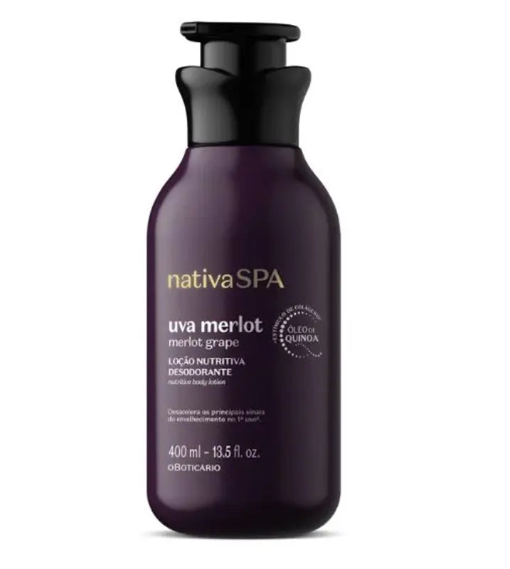 Presente Boticário Hidratante Uva Merlot Nativa Spa 400ml O Boticário