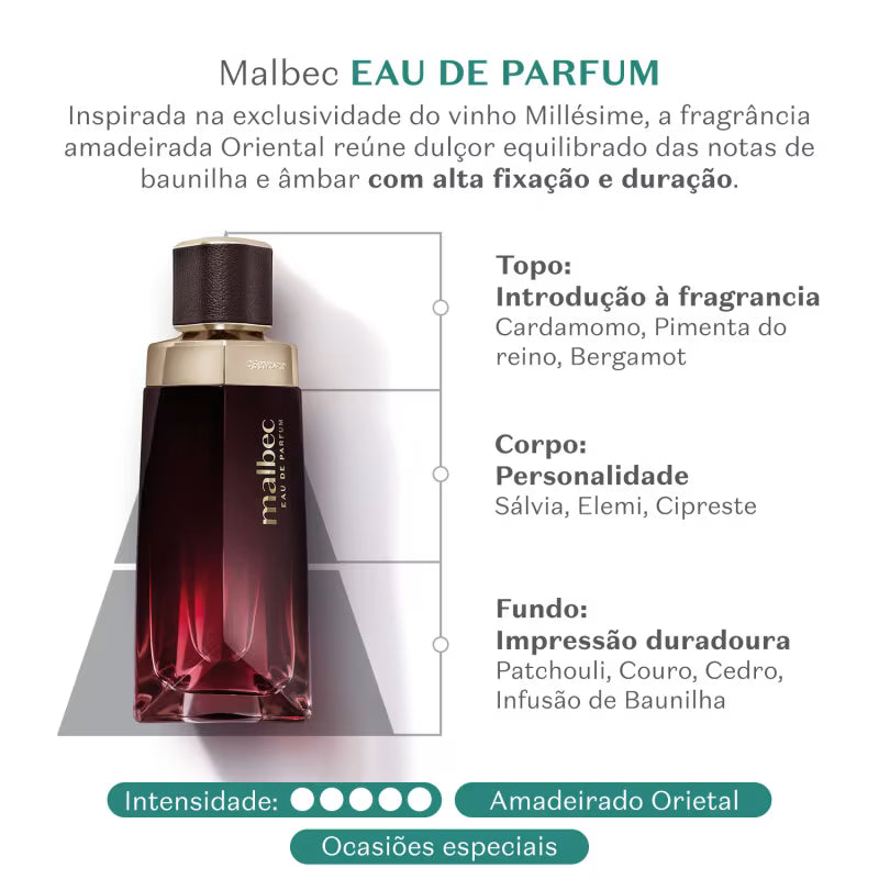O Boticário Malbec Pure Gold Desodorante Colônia 100Ml