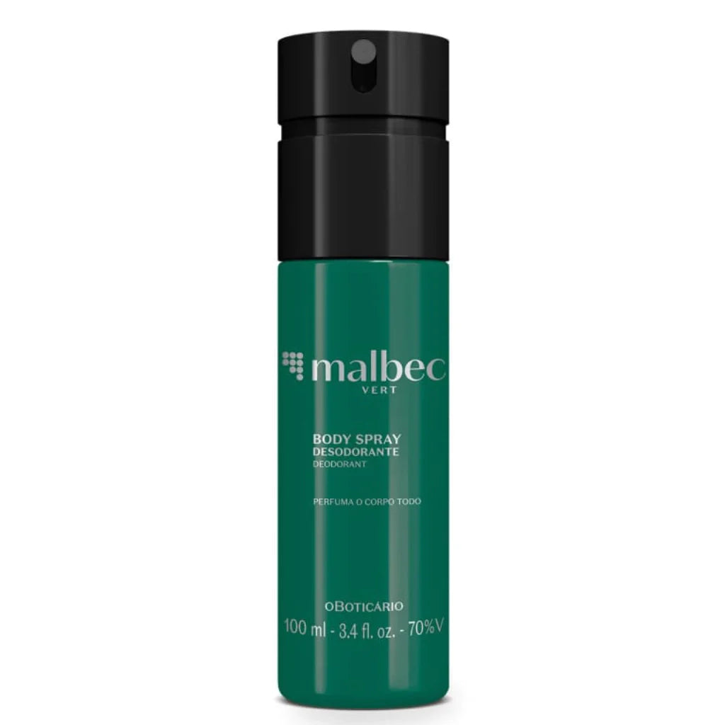 Malbec Vert Body Spray Desodorante 100ml - Oboticario - Desodorante